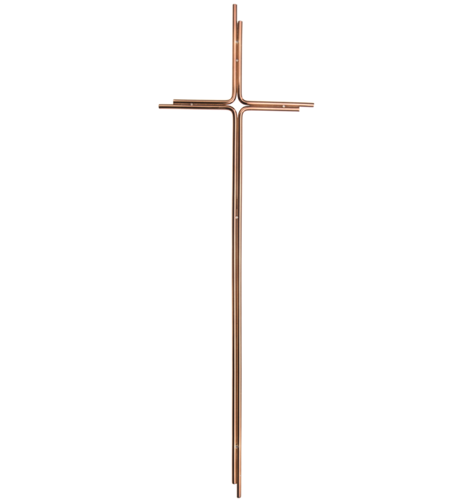 SK 18 Metallkreuz ohne Korpus (Altkupfer)