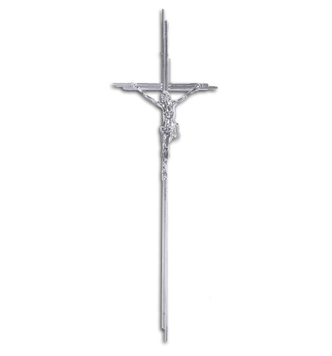 SK 12 Metallkreuz mit Korpus (Zinn)