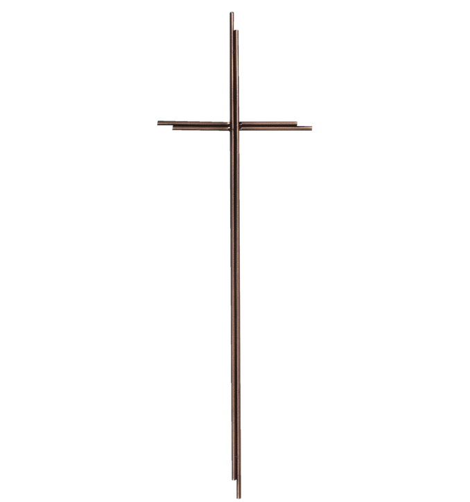 SK 6 Metallkreuz ohne Korpus (Altkupfer)