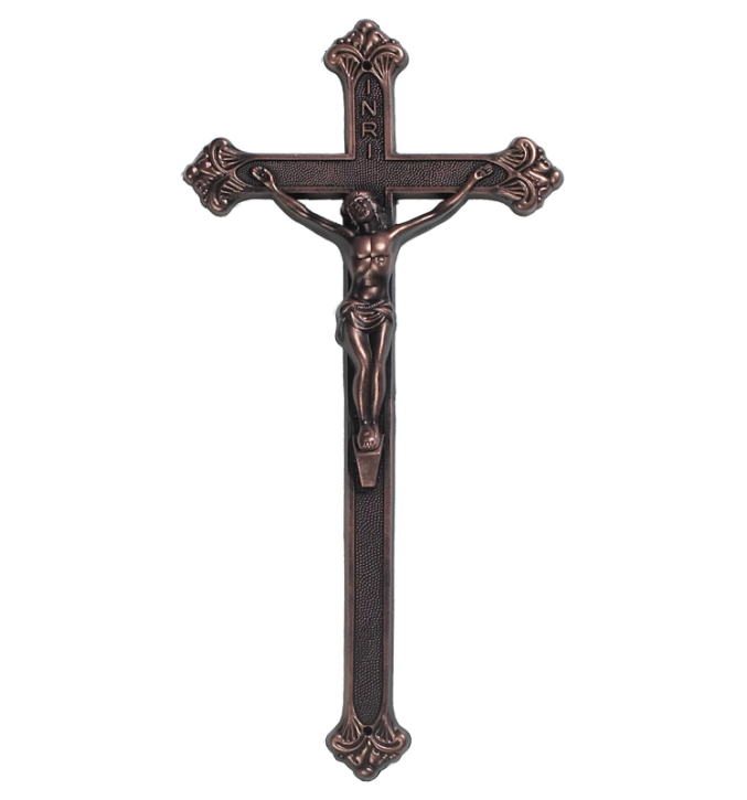 SK 10 Kunststoffkreuz mit Korpus (Altkupfer)