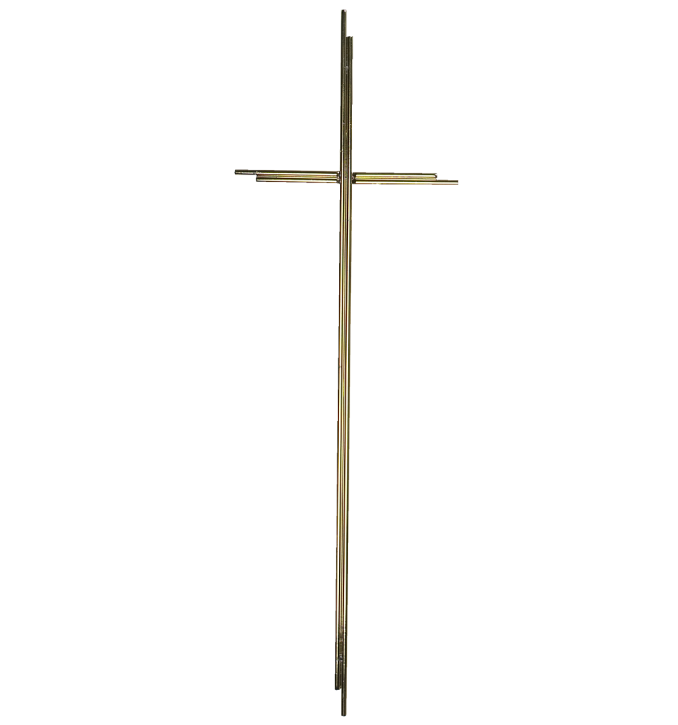 SK 4 Metallkreuz ohne Korpus (Gold glänzend)