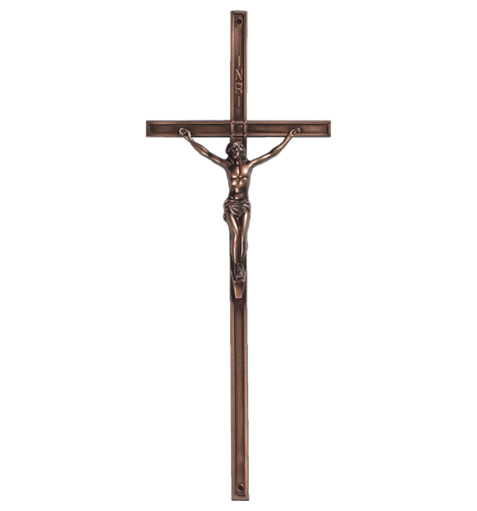 SK 9 Kunststoffkreuz mit Korpus (Altkupfer)