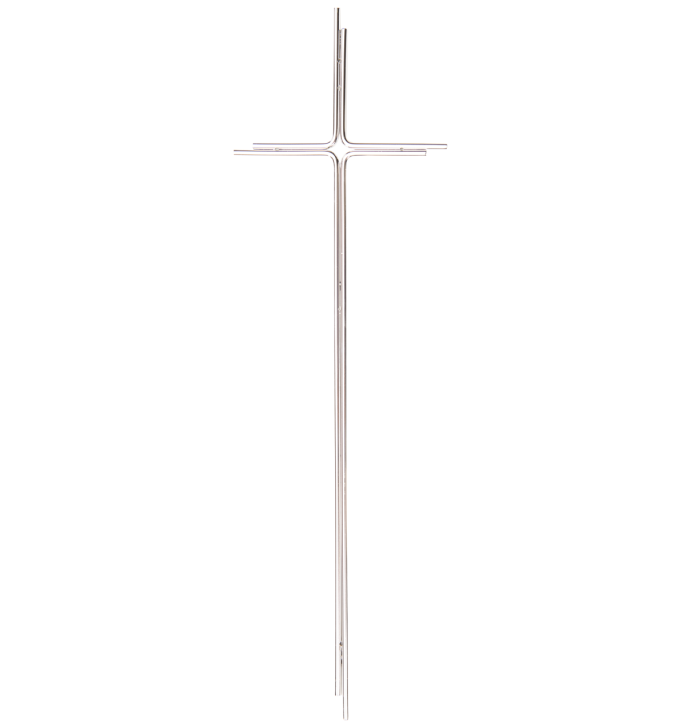 SK 24 Metallkreuz ohne Korpus (Chrom)