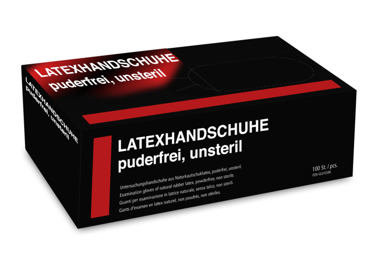 Latexhandschuhe schwarz Größe L