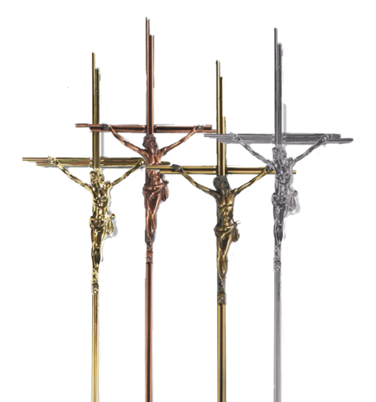 Metalstab Sargdeckelkreuz m.K.