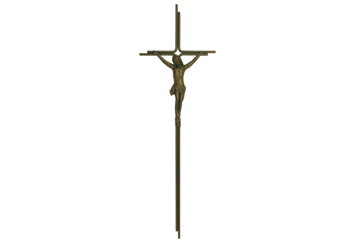 SK altgold Metallkreuz mit Korpus