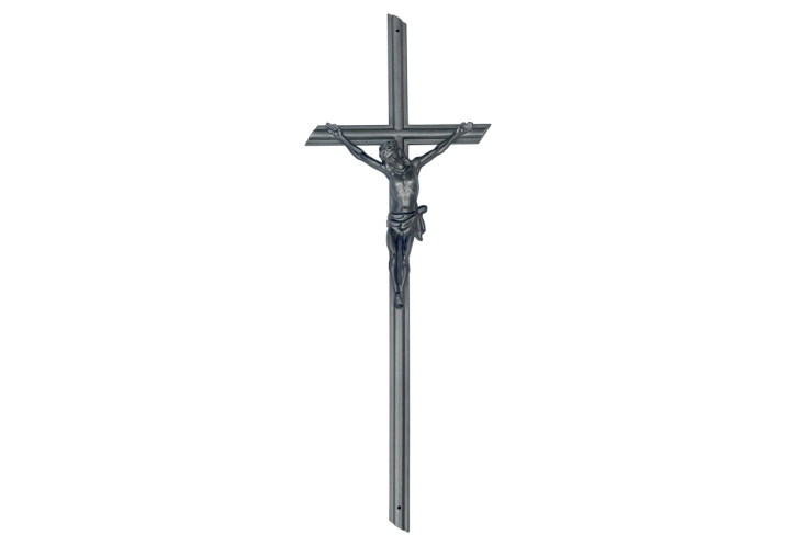 SK 31 Kunststoffkreuz mit Korpus (Silber)